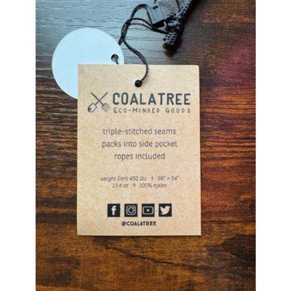 *New with Tag* Coalatree Eco-Minded Goods Red Packable Loafer Hammock - Picture 2 of 4